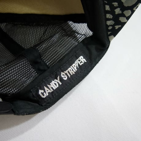 CANDY STRIPER Black Leopards Mesh Cap