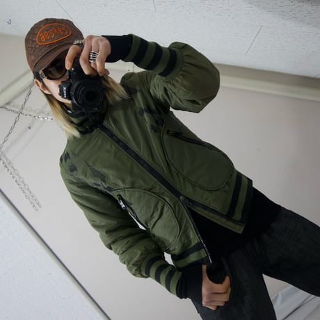 DIESEL Graphic Highneck Bomber Jacket