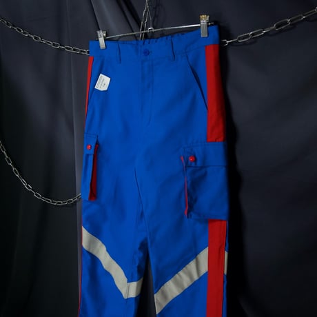 Euro Work Desdstock “DORAEMON ULTLAMAN Color” Reflector Cyber Switching Cargo Pants