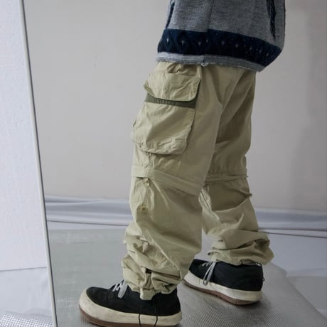 00s 07SUM Timberland Detachable 2Way Zipper Gimmick Parachute Cargo Pants