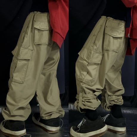 90s c1999 Fall GAP Rool-up 2way Gimmick Polyester Cargo Pants