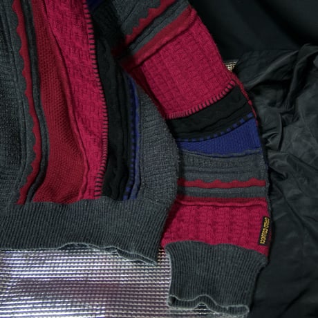 80s~90s Carlo Colucci Germany made Oversized 3D Knit Sweater