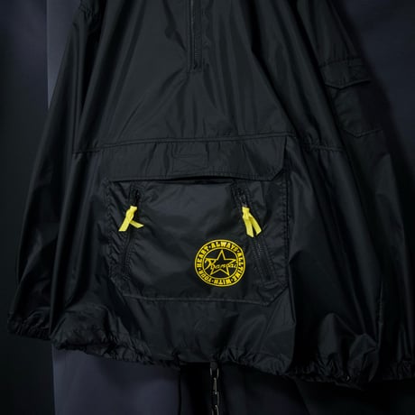 80s~90s Kansai O2 Deadstock Halfzip Nylon Anorak Hoodie Jacket