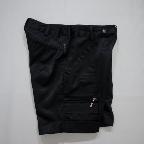 ARMANI JEANS Cotton×Rayon Zipper Gimmick Cargo Short Pants