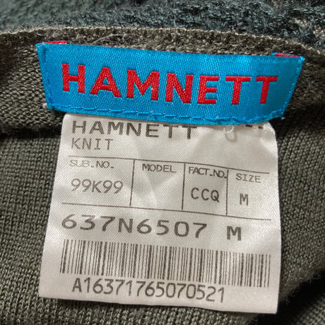 HAMNET Fake Layered FishKnet KnitShirts