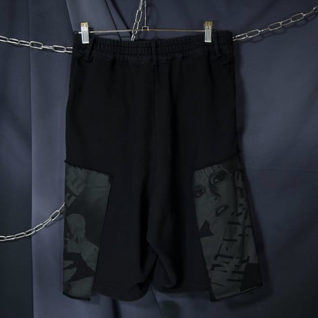 10s PARADOX NewWave Graphic Patches Wide Sweat Short Pants