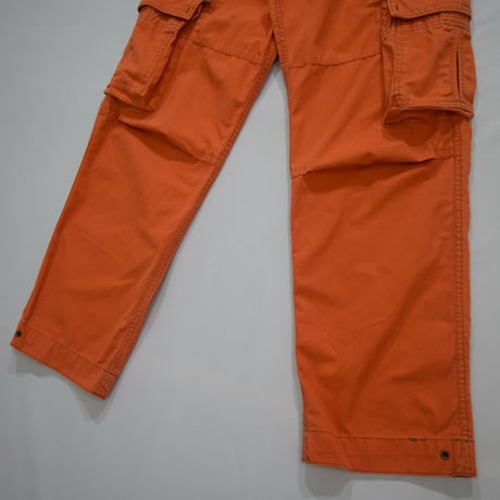 MOLECULE Vivid Resucue Orange Design Cargo Pants