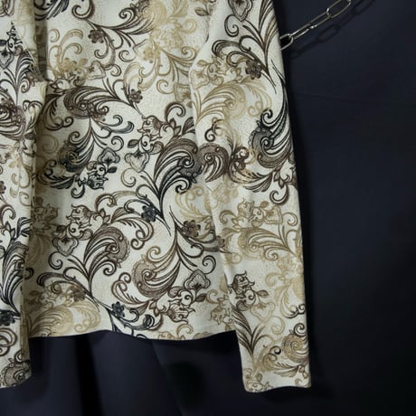 KAREN SCOTT Lily Pattern Highneck Second Skin/L/S Tee