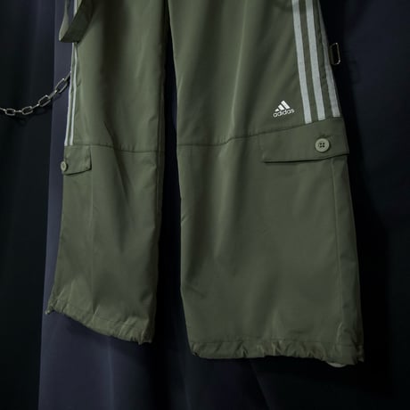 00s (c2008) Adidas Bondage Techno ♾️way Gimmick Parachute Pants