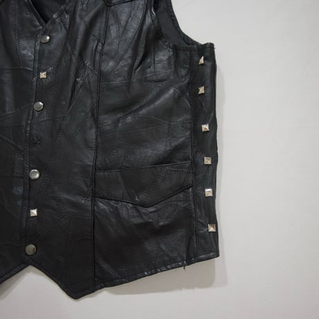 LeatherWorks TSUGIHAGI Studs Custom Leather Vest