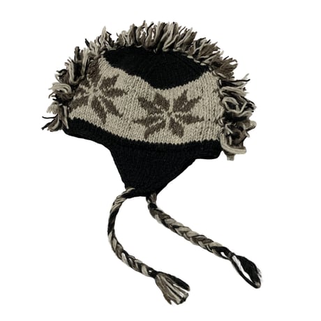 USED Nepal Design Hair Knit Cap