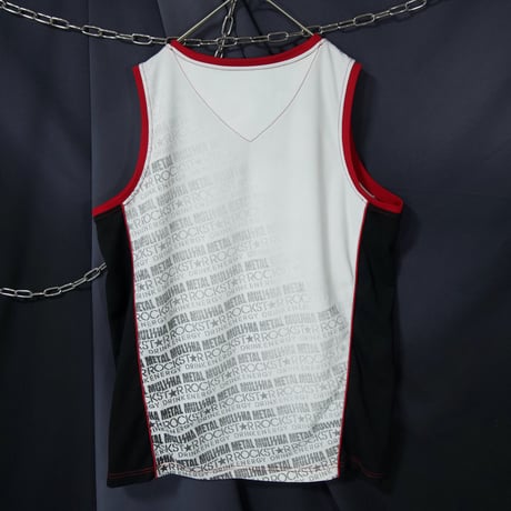 METAL MULISHA×ROCK STAR Skull Embroidery Sleeveless Tee