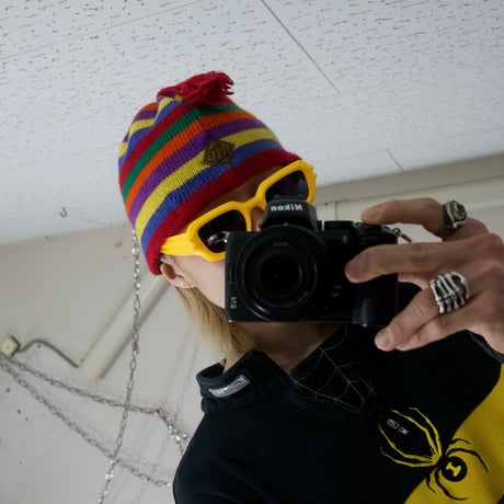 MERKLEY HEADGEAR Multi Color Border Knit Cap