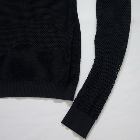 DIESEL Asymmetry Patterns Mesh L/S Tops