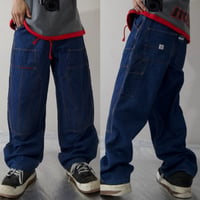 BadBoy Double Knee Embroidery Carpenter Baggy Denim