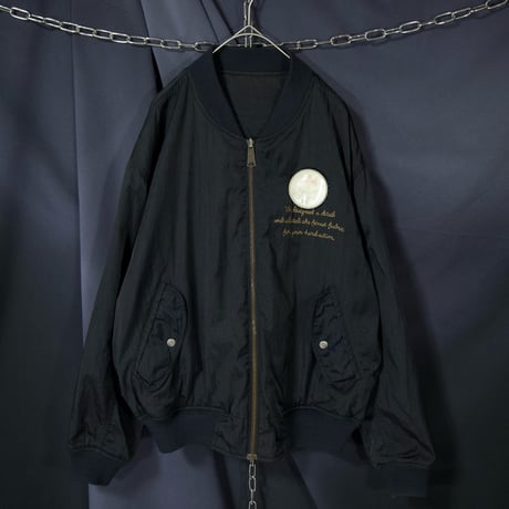 90s~00s ABAHOUSE Reversible Nylon L2-B type Box Silhouette Flight Bomber Jacket