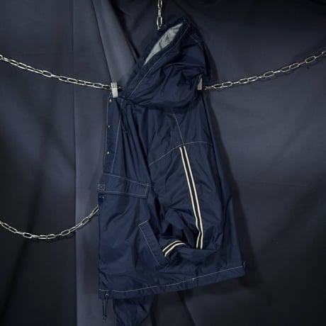 90s~00s GAP VARSITY CLASSIC Half Zip Sideline Nylon Pullover Hoodie Jacket