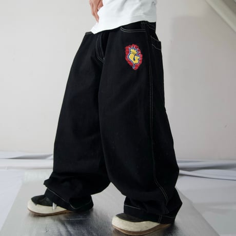 JNCO USA made Embroidery Baggy Denim