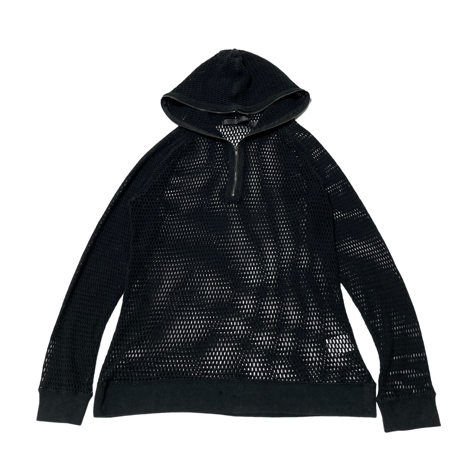 SCHLUSSEL Half Zip Net Hoodie シュリセル ハーフジップ フィッシュネット パーカー