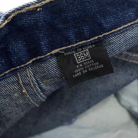 FORTY EIGHT Rubber SideLine Baggy Denim