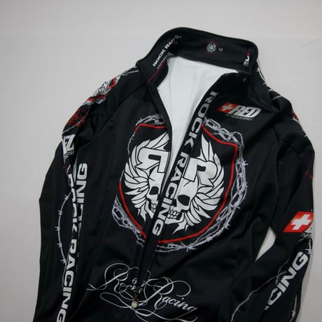 ROCK RACING Italy made Skull BarbedWire Cycling Track Jacket