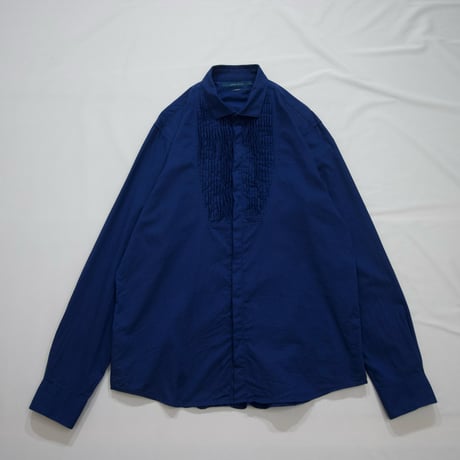 PERRY ELLIS Frill L/S Dress Cotton Shirts