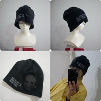 USED Skull&Embroidery Balloon Cotton Knit Cap