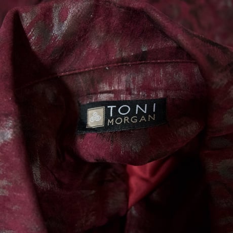 TONI MORGAN Exotic Leopard Rayon Trucker Jacket
