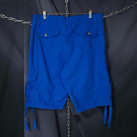 Southpole Vivid Cerulean Blue Ripsrop Parachute Baggy Cargo Shorts