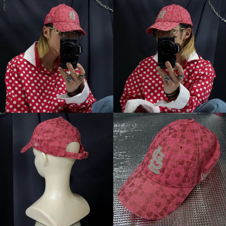 “Sweet Gal” NEWERA MLB St. Louis Cardinals Glitter Embroidery & Graphic Candy Pink 6Panel Cap