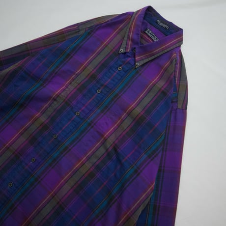 90s EDITIONS by VAN HEUSEN Tartan Check “Punk Spice” L/S BD Shirts