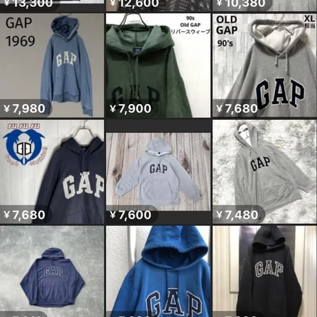 00s c2001 Fall GAP Full Zip Embroidery Thick Body Sweat Hoodie