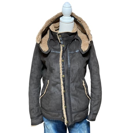 NICOLE Fake Mouton Boa Jacket