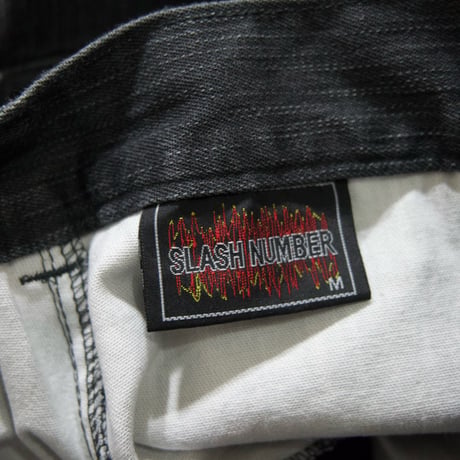 SLASH NUMBER Triplet Bondage Belt Denim