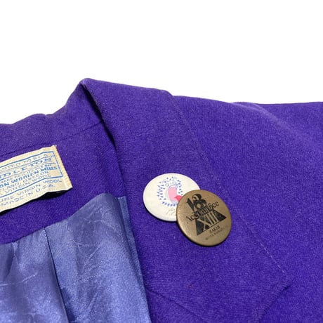 70s Pendleton Tailored Jacket Pinback Custom