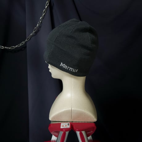 Marmot Lighting&Logo Embroidery Acrylic×Wool Balloon Knit Cap
