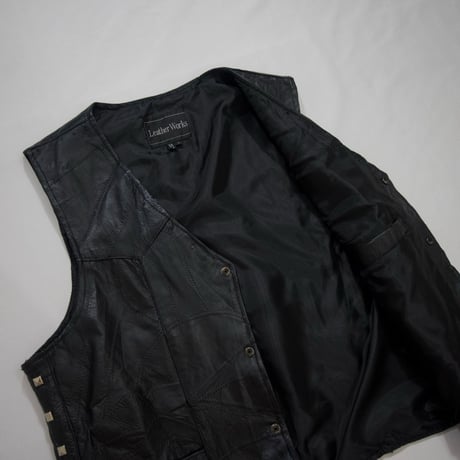 LeatherWorks TSUGIHAGI Studs Custom Leather Vest