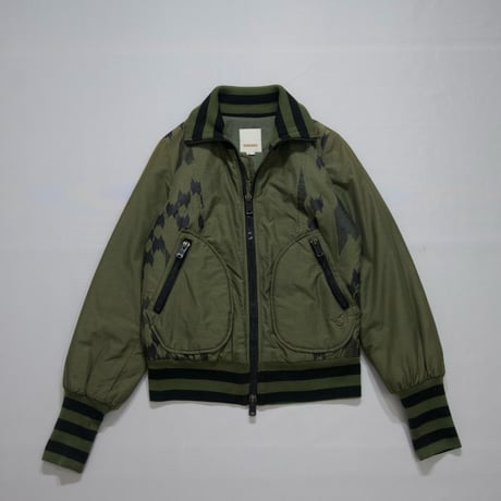 DIESEL Graphic Highneck Bomber Jacket