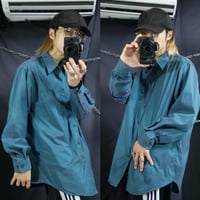 90s Croft&Barrow Iridescent Shiny L/S Shirts