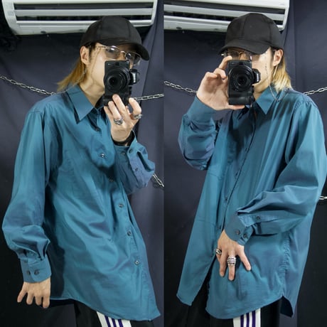 90s Croft&Barrow Iridescent Shiny L/S Shirts