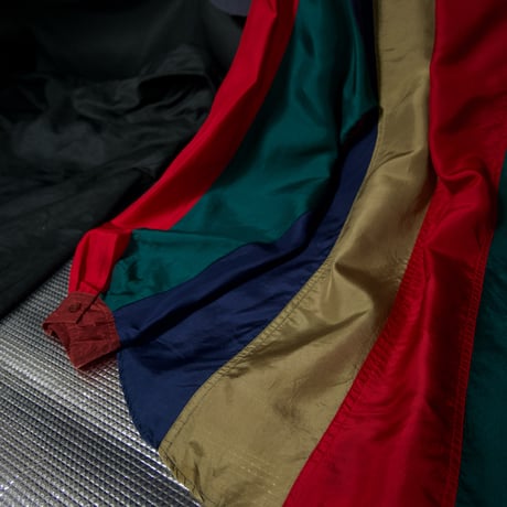90s STUNT Crazy Multi Color Striped Silk100% L/S Shirts