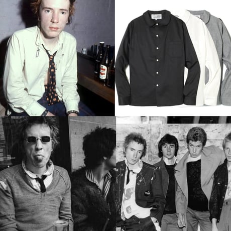 “Formal Punk Style” 90s Eagle USA made Oxford Cotton Peter Pan Round Collar L/S Tapered Shirts