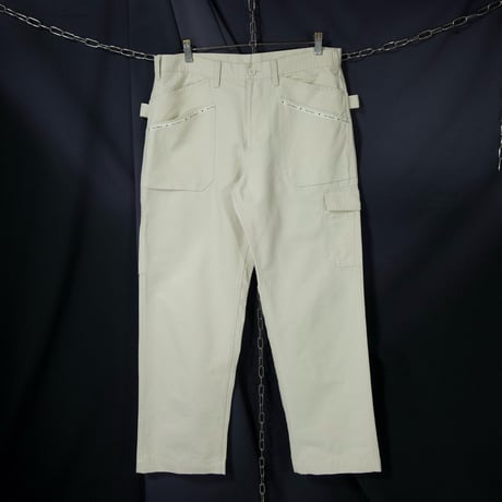 00s c2001 Karl Helmut Embroidery TapeLine Baker Cargo Painter Baggy Pants