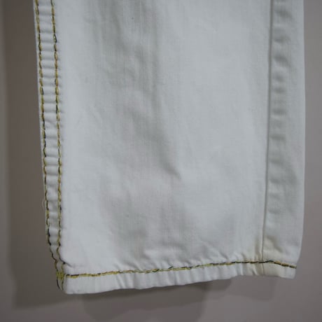 True Religion W40 Thick Stitch&Embroidery Baggy Denim