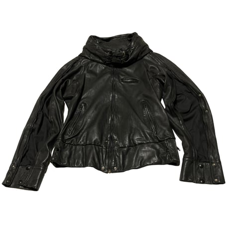 Unknown USED Gimmick Design Leather Jacket