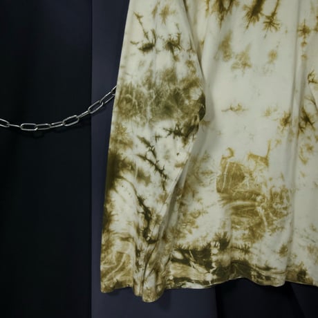 USED Barbed Wire Like Tie-Dye Bleached L/S Tee