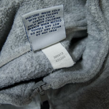 90s~00s OLD NAVY Halfzip Pullover Side Switching&Embroidery Fleece Jacket