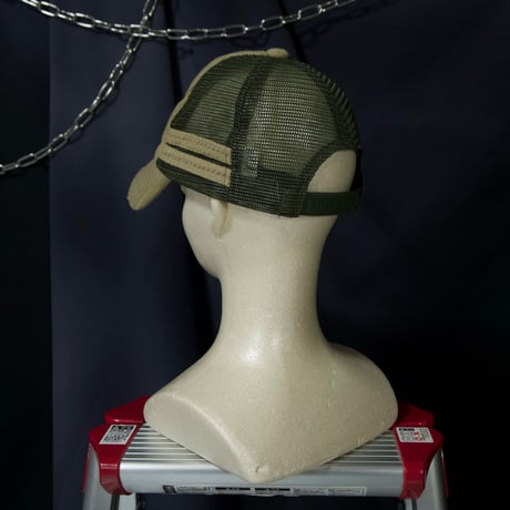 “2000s Spice” Fraktur Tribal Marijuana Embroidery Crush Hemp Mesh Cap