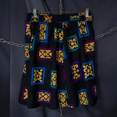 90s USA made California Connection LuxuryInterior Tarot Graphic Rayon Easy Shorts