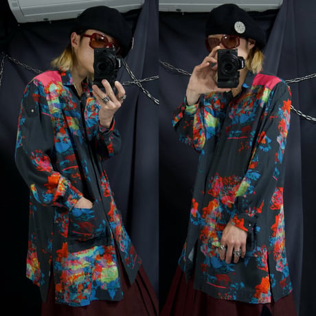 “Early 10s Spice” Diesel Abstract Full Graphic 2Way S/S L/S Rayon Shirts